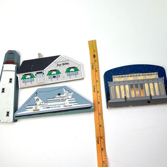 Vintage 1993-1998 Cape May & National Treasures Shelf Sitters by The Cat's Meow - Picture 10 of 12